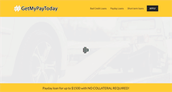 Desktop Screenshot of getmypaytoday.com