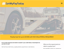 Tablet Screenshot of getmypaytoday.com